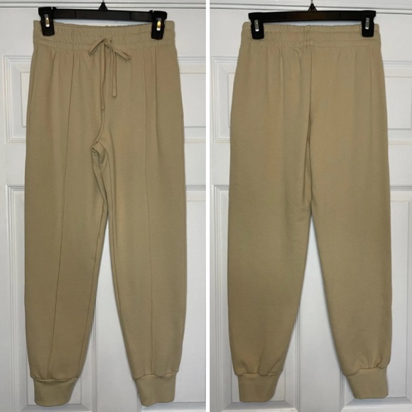 JONATHAN SIMKHAI Sand DUNE Niya Organic Cozy Lounge Seam Terry Track Jogger Pant - Picture 6 of 11